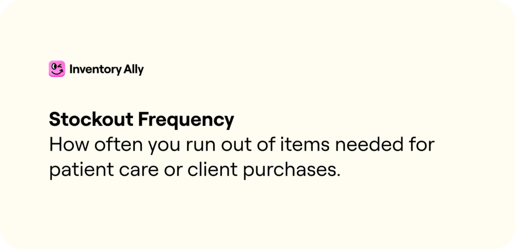 stockout frequency definition
